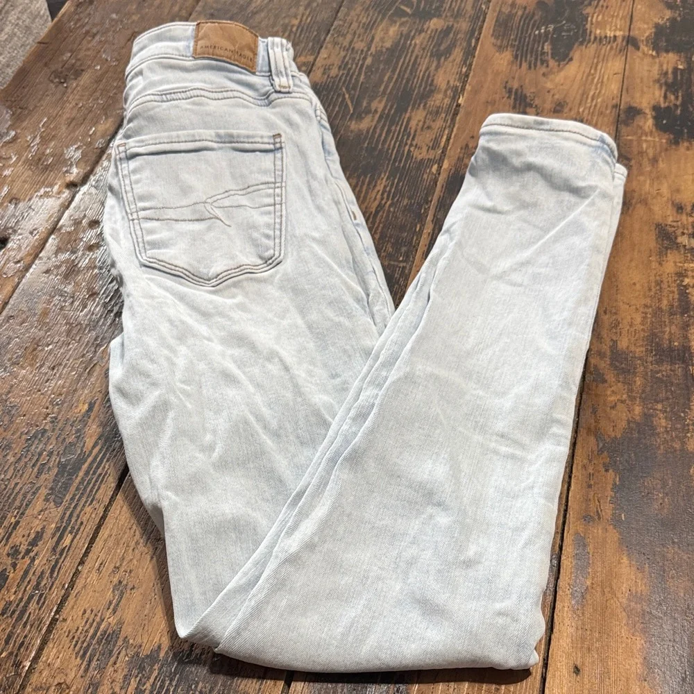 American Eagle Outfitters Pale Blue Skinny Jeans - Picture 2 of 7